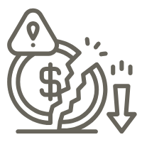 Icono dinero perdido